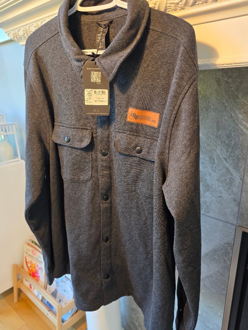 NWT Stormtech Monashee Fleece Shacket XL - Charcoal Heather (TWX-6) - Brand New!